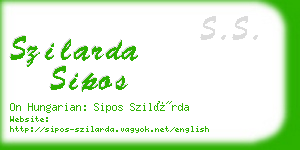 szilarda sipos business card